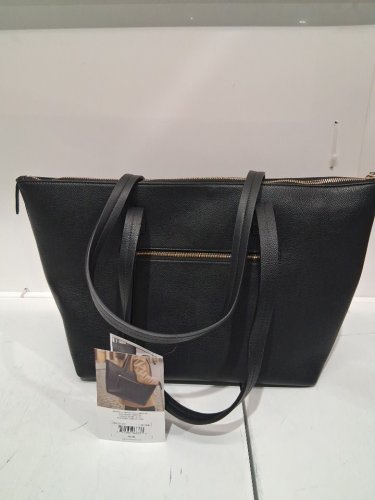 buffalo david bitton leather tote shoulder bag - black (model: 2012486) image 2