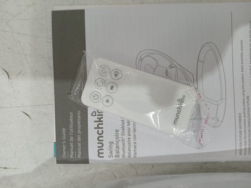 MUNCHKIN lightweight SMART bluetooth baby SWING with natural sway in 5-speed & remote - WHITE/GREY - (MODEL: mkca0788 / 34499001) image 5