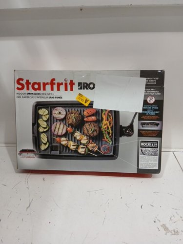 STARFRIT THE ROCK ELECTRIC INDOOR SMOKELESS BBQ GRILL - 16" x 10" - BLACK (MODEL: 024414-003-0000) image 2