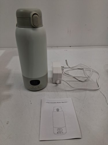 portable milk warmer - 500ml - beige/white (model: P101) image 2