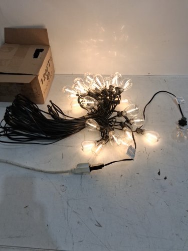 outdoor shatterproof, waterproof LED STRING LIGHTS- 120FT - black/warm white image 3