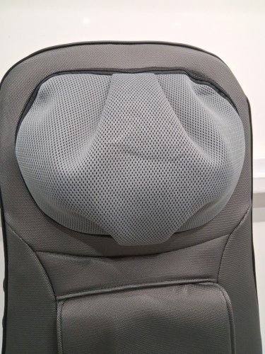 SNAILAX SHIATSU NECK & BACK MASSAGER MASSAGE CHAIR PAD WITH HEAT Grey (model: SL-233) image 5
