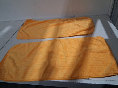 2pc Microfiber Dust Mop Refill Mop Head Covers Replacement - 28" x 13" - orange image 3