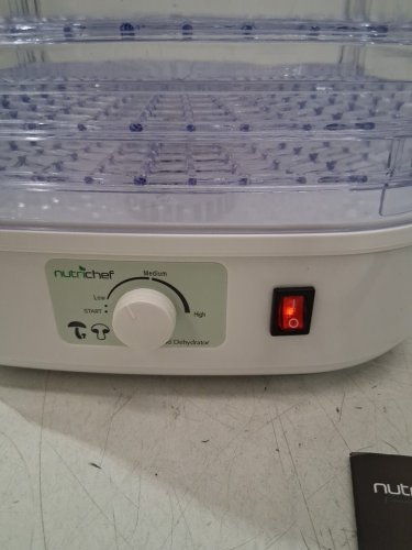 NUTRICHEF Electric Countertop Food Dehydrator, Food Preserver - 120V - Reaches Maximum Temperature of 180 °F - white (model:PKFD06) image 4