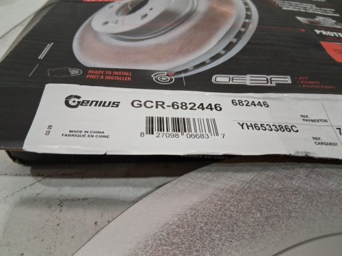 2PK Genius Rear Disc Brake Rotor - for ford eco sport awd 2018 - 2022 - (model:GCR-682446 ) image 7