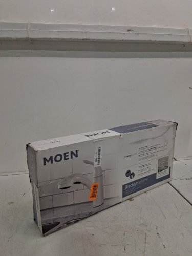 Moen Brecklyn One-Handle Single-Hole Kitchen Faucet with Pull-Out Sprayer Optional Deck Plate Included- H 10.16" - Glacier White-(model:87557W) image 2