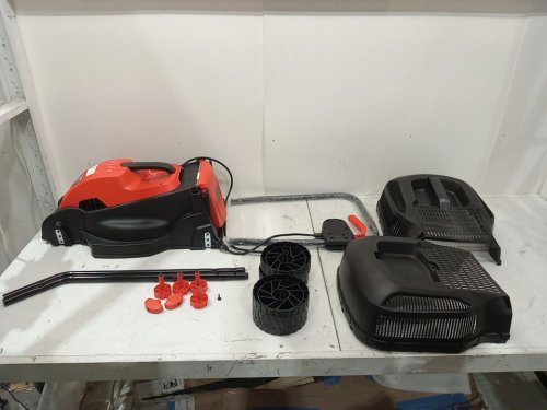 costway Electric Push Lawn Corded Mower with Grass Bag - 13" - orange (model: et10081re) image 3