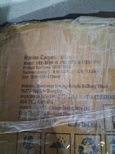 VEVOR Marine Carpet with Soft Cut Pile and Water-Proof TPR Backing - 6FT x 29.5FT - deep brown (model: JJFX-1890-H) image 6