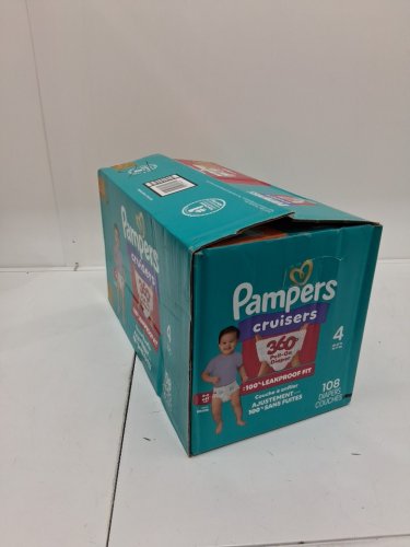 108PK PAMPERS PULL ON CRUISERS 360° FIT GAP-FREE FIT DISPOSABLE BABY DIAPERS - SIZE 4 (22-37lb) image 2
