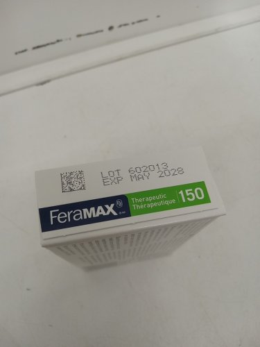 (30 caps) biosyent feramax therapeutic 150 polydextrose iron complex - for iron deficiency anemia image 3