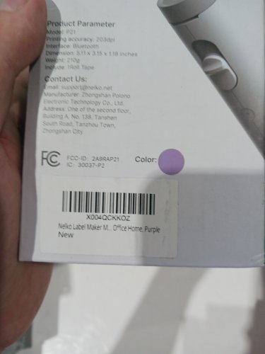 Nelko Portable Bluetooth Label Maker with Companion App - purple (Model: P21) image 4
