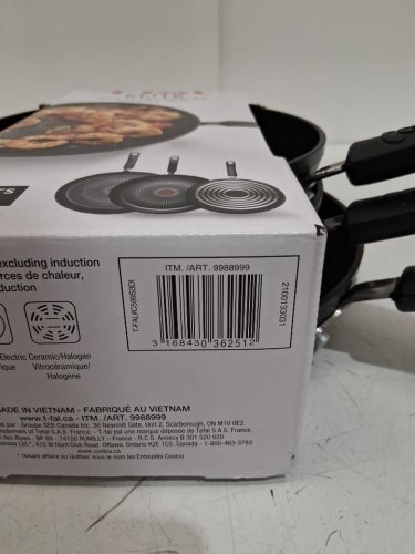 3PC Tfal Titanium Non-stick Skillet Set - 8" / 9.75" / 11.25" - Black (Model: 9988999) image 4