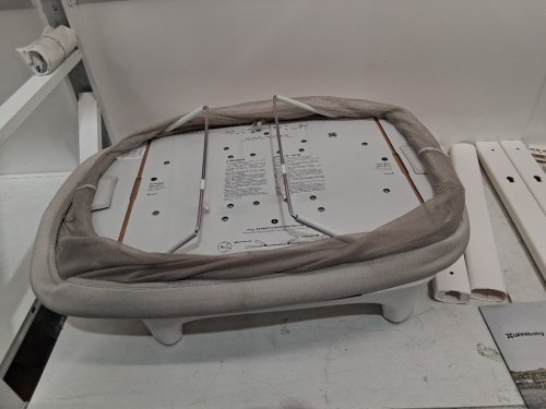 uppababy soma adjustable motionsync smart bassinet - 33.8" x 23.5" x 32.5"-37" - Sand Mélange (model: 2101-ros-ca-chr) image 6