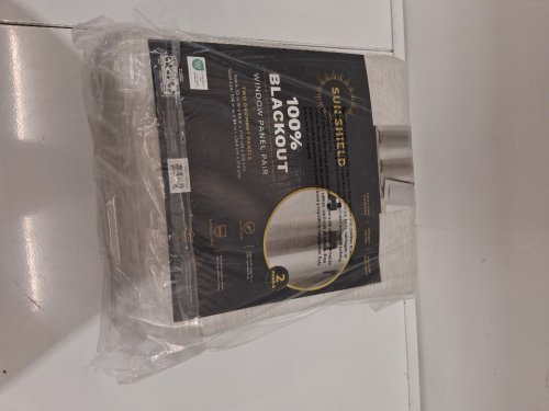 (2 panel) regal home grommet top Palermo blackout curtain - 52" x 84" - grey image 3