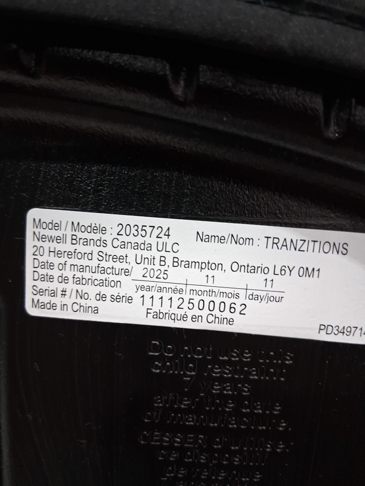 GRACO C20 TRANZITIONS 3-IN-1 HARNESS BOOSTER CAR SEAT - 100LBS CAP - BLACK (MODEL: 2035724) image 6