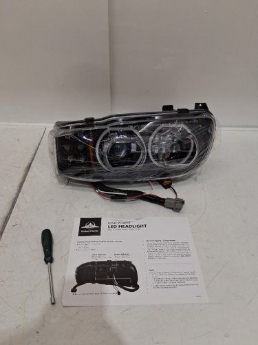 United Pacific LED Headlight Assembly - left side - for 2008-2022 Peterbilt 388 and 389 - Black Housing (model: 35786) image 5