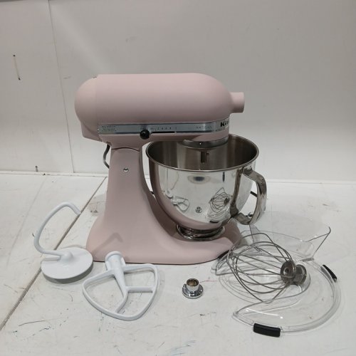KITCHENAID ARTISAN SERIES TILT-HEAD STAND MIXER WITH SPLASH GUARD - 5QT. BOWL - MATTE FEATHER PINK (MODEL: KSM150PSFT) image 3