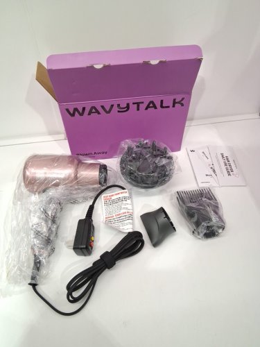 WAVYTALK IONIC EMITTING HAIR DRYER WITH DIFFUSER & CONCENTRATOR ATTACHMENTS - PINK (MODEL: QL-5917BDC) image 3