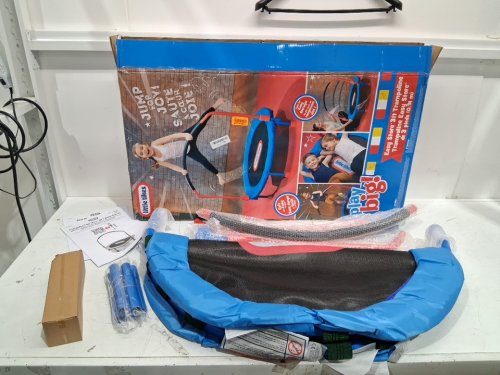 LITTLE TIKES Play Big EASY-STORE KIDS TRAMPOLINE  - 3FT - 55LBS max - BLUE/MULTICOLOUR (MODEL: 642265PC) image 3