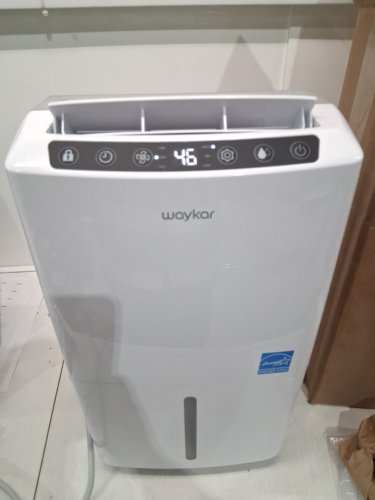 WAYKAR DEHUMIDIFIER WITH AUTO / MANUAL DRAINAGE - 0.6GAL WATER TANK CAP - COVERS 2000 SQ.FT - WHITE (MODEL: PD160B-PRO) image 3