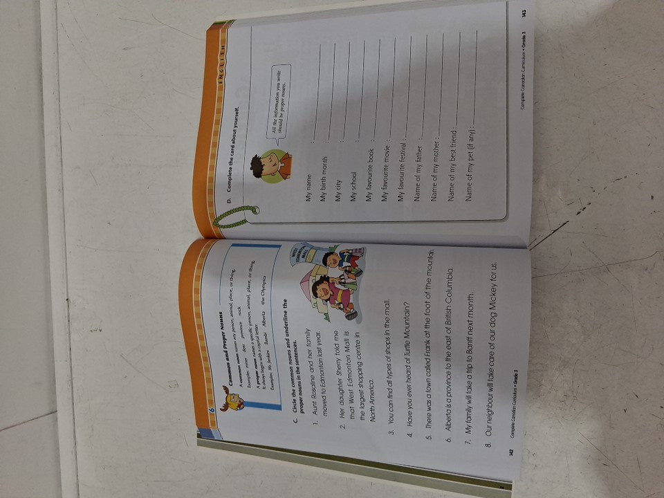 (paperback)  Complete Canadian Curriculum: Grade 3 (Enriched Edition): math/english/science and social studies image 4
