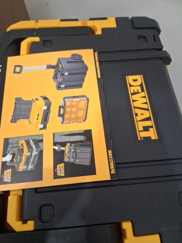 3PC DEWALT TSTAK Modular Portable Tower Toolbox Removable Tool Storage System with Wheels - 20" x 17" x 27" - YELLOW/BLACK (MODEL:DWST60404) image 4