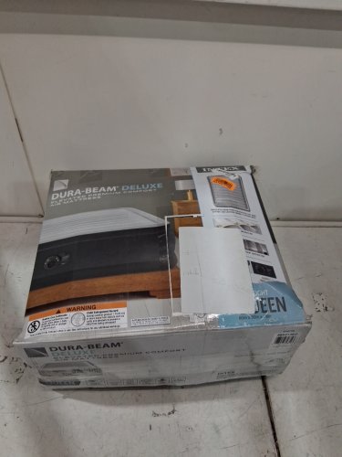 INTEX DURA-BEAM SERIES DELUXE COMFORT PLUSHFIBER-TECH inflatable AIR mattress WITH INTERNAL ELECTRIC PUMP - 18" - QUEEN - grey (MODEL: AP619D/64413ED) image 6