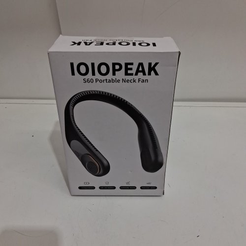 ioiopeak PORTABLE RECHARGEABLE BLADELESS NECK FAN  - 3-speed - black image 2