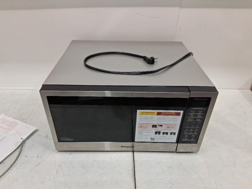 PANASONIC "THE GENIUS" FAMILY SIZE CYCLONIC INVERTER MICROWAVE OVEN - 1.6 CU.FT/1200W - BLACK/SIlver (MODEL: NN-ST75LB) image 3