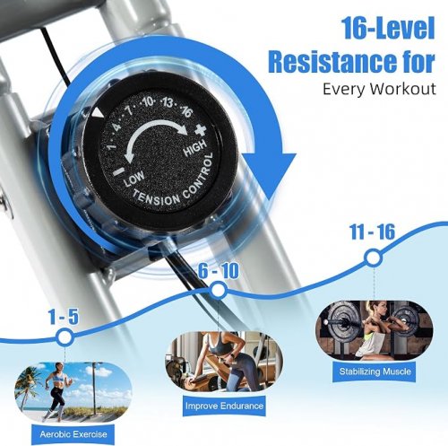 BARWING 3-in-1 Stationary EXERCISE BIKE connect to app - foldable - 350lb capacity - grey (MODEL: BW-FNBM01) image 3