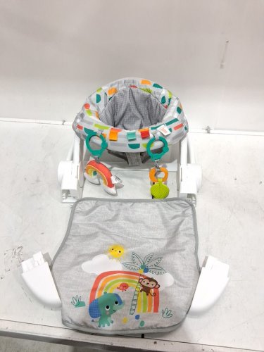 infant's bright starts playful paradise learn-to-sit floor seat - 4 to 12 months - grey (model: 12956) image 3