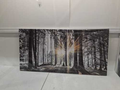landscape canvas painting - 60" x 120" forest image 3