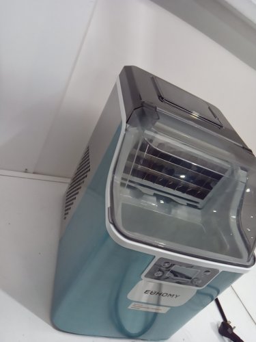 EUHOMY ICE CUBE MAKER MACHINE - 45LBS/DAY - SILVER/BLACK (MODEL: IM004-CSI-CAEH / IM-FP) image 9