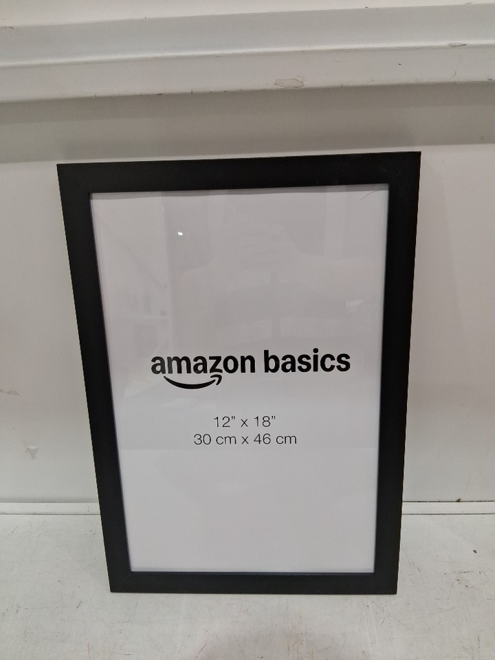 Amazon Basics Wood Poster Rectangular Frame for Posters and Photos - 12" x 18" - Black - (Model: YW23WB6094) image 2