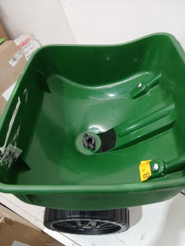 Scotts foldable turf builder edgeguard mini broadcast spreader/seeder - 5000 sq ft - green/black (model: lb15267) image 2