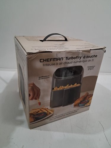 Chefman turbofry touch digital air fryer - 2L - grey/black (model: rj38-2d-grey-ca) image 4