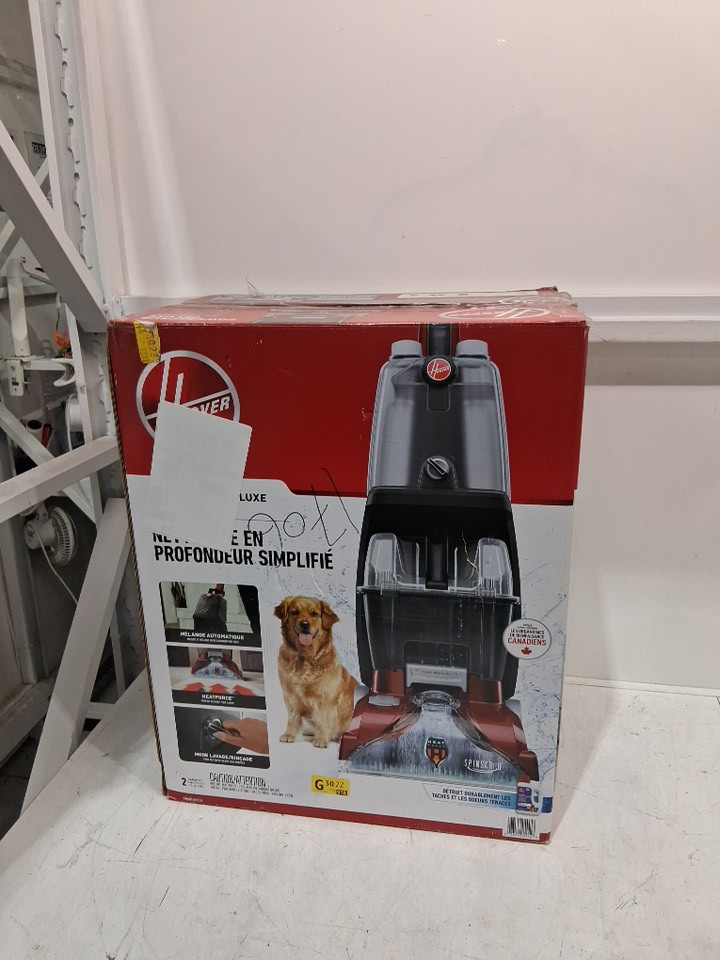 Hoover PowerScrub Deluxe Upright Carpet Cleaner with Spin Scrub, Multi‑Directional Brushes, Dual‑Tank System, Heat Force Rapid‑Dry, and Automatic Detergent Mixing - 20 FT Cord - red/black (MODEL: FH50150VCD) image 2