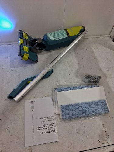 Shark VACMOP Reveal Cordless Hard Floor Cleaner, Vacuum and Spray Mop - green/blue (model: vm401c) image 3