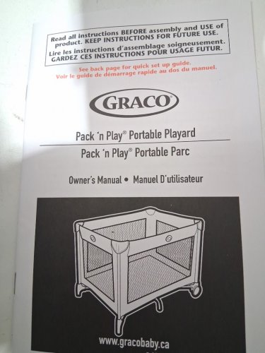 GRACO PACK N' PLAY playard portable foldable playpen - Oakley Black/White (model: 2084226) image 6