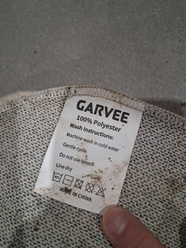 Garveehome washable scalloped edge low pile area rug - 8FT x 10FT - Beige image 5