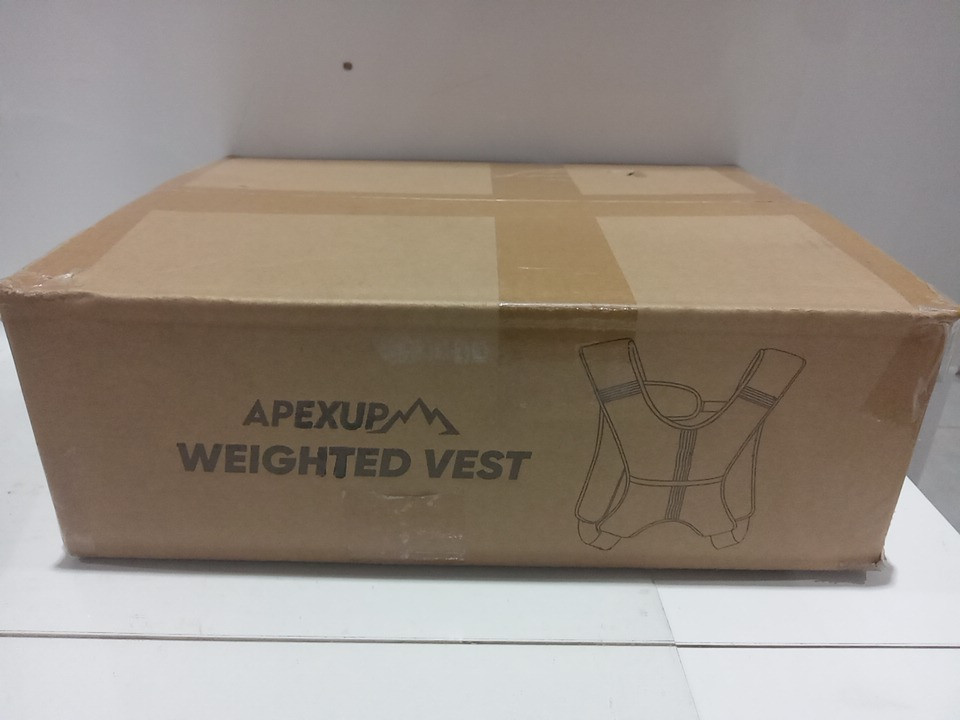 APEXUP Weighted Workout Vest with phone pouch and reflective strips - 30lbs - BLACK image 5