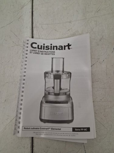 CUISINART 2-SPEED FOOD PROCESSOR - 8 CUP CAPACITY - SILVER (MODEL: FP-8C) image 7