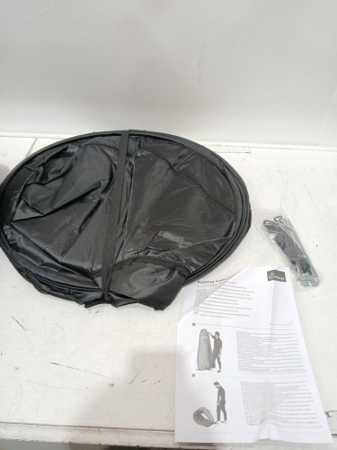 WOLFWISE PORTABLE POP-UP PRIVACY SHOWER/CHANGING ROOM/TOILET/ TENT - 78.7" x 47.2" x 47.2" - BLACK - (MODEL: LP25068.03bl)) image 4