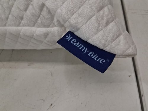 DreamyBlue Signature Pillow - queen, Shredded Memory Foam Fill, Washable Bamboo Rayon Cover - white image 4