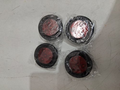 4PK QUALITY MARKER LIGHTS FOR CAR TRUCK TRAILER PIGTAILS - RED image 3