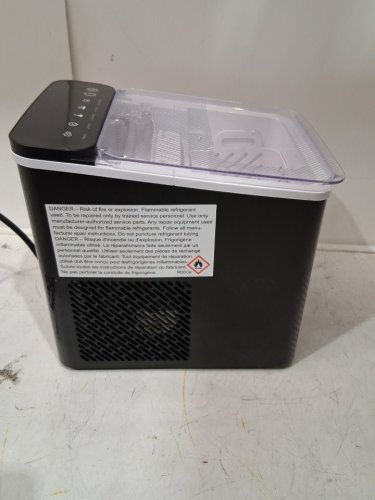 EUHOMY SELF-CLEANING BULLET COUNTERTOP ICE MAKER WITH ICE SCOOP - MAKES 27LB PER DAY - BLACK (MODEL: im021-bbl-caeh / IMB1008CA-UL) image 6