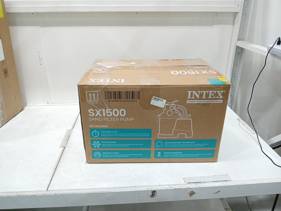 INTEX SX1500 Krystal Clear Sand Filter Pump for Above Ground Pools - 1500 GPH (model: 26643EG) image 2