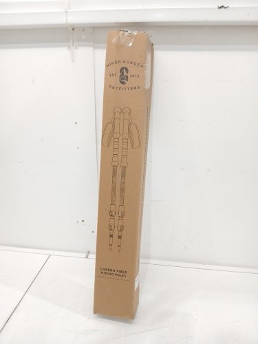 Hiker Hunger Outfitters Lightweight Collapsible Carbon Fiber Trekking Poles - 21" to 55" - Blue image 3