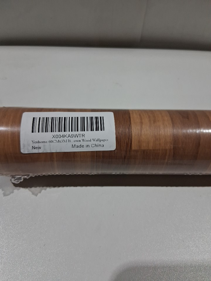 Yenhome multi-purpose vinyl Peel and Stick wallpaper - 10FT X 2FT - faux brown wood - (Model: 9WTR) image 4