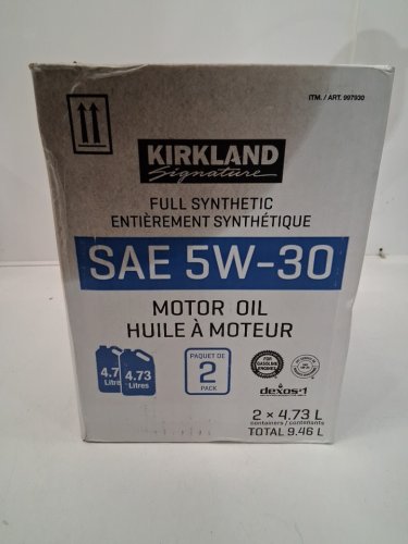 2PK Kirkland Signature Full Synthetic Motor Oil - SAE 5W-30 - 4.73L image 3
